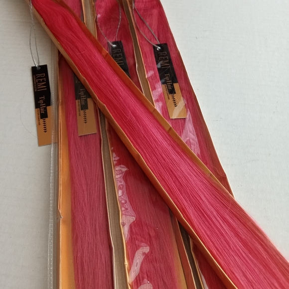 New 18" Light Pink Remy Itips Human Hair Extensions get length and fullness - Picture 12 of 13